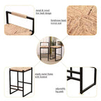 Sgabelli da bar Ogden Rustic Iron 25 con poggiapiedi