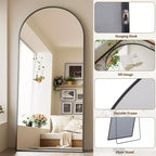 Specchio a terra ad arco 34 X 76 Oversize