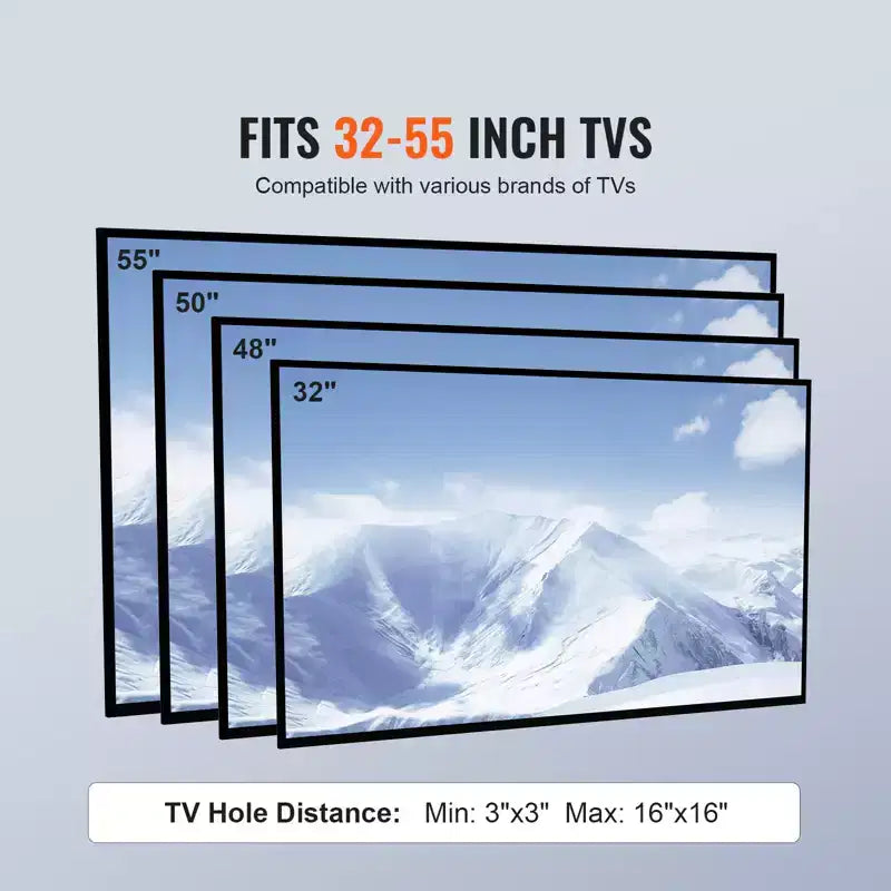 Supporto da tavolo per TV, piedistallo TV universale orientabile per TV da 32 a 55 pollici, supporto TV da pavimento portatile regolabile in altezza con base in vetro temperato
