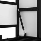 Letto a scomparsa matrimoniale con mensole, letto a muro in metallo dal design pieghevole per piccoli spazi
