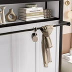 Letto a scomparsa matrimoniale con mensole, letto a muro in metallo dal design pieghevole per piccoli spazi