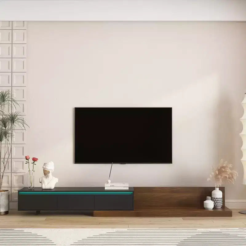 Mobile TV Ramsey allungabile con luci LED e contenitori