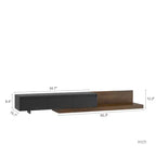 Mobile TV Ramsey allungabile con luci LED e contenitori