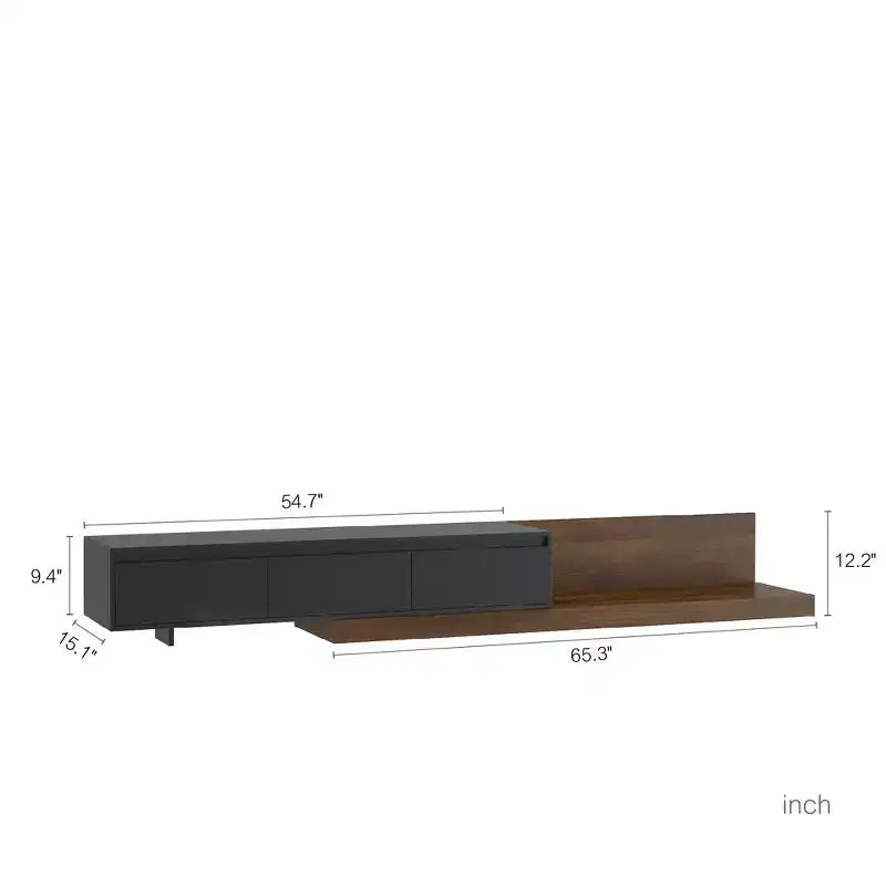 Mobile TV Ramsey allungabile con luci LED e contenitori