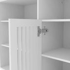 Mobile TV da Fattoria con Librerie, Porta TV per Televisori da 70 Pollici, Ripiani Regolabili, Contenitore, per Soggiorno, Camera da Letto