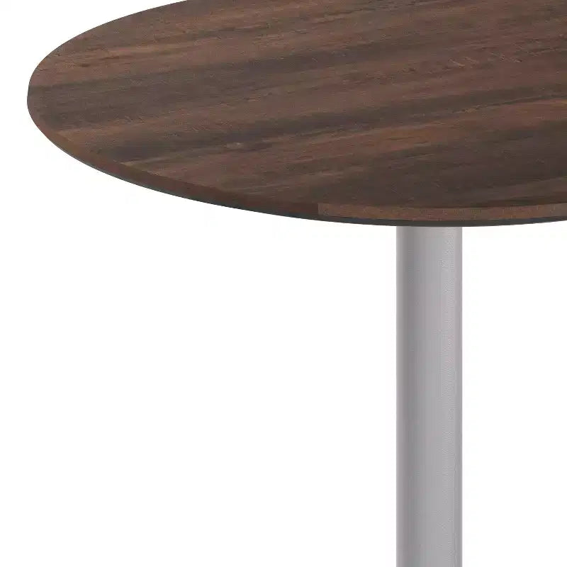 Piano tavolo Acadia per interni ed esterni con tecnologia TopGuard HPL e base per tavolo bistrò in ghisa