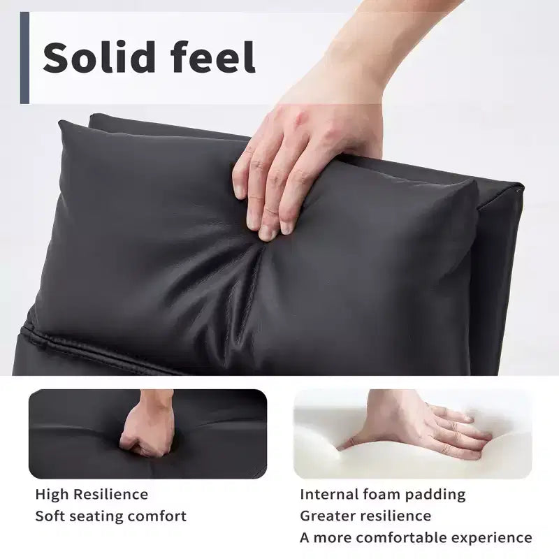 Sedia da pranzo Olaf moderna in similpelle con base cromata a C