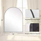 Specchio da parete ad arco con cornice in metallo - Specchi da bagno per l'arredamento della casa
