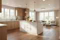 Isola da Cucina Bianca con Top Effetto Pietra, Vani Multi-cassetto, Prese Elettriche e Facile da Pulire