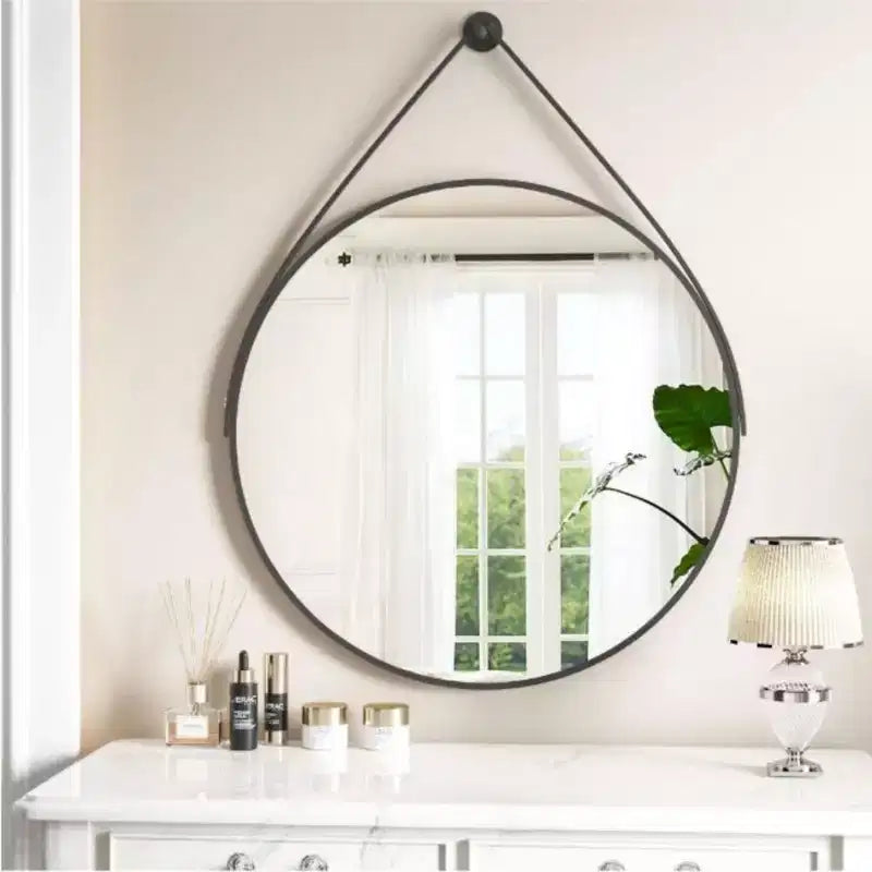 HOMLUX Round Bathroom Vanity Mirror Wall Mount Decorative Make-up Mirror Entryway
