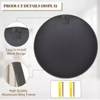 Specchio rotondo da bagno con specchio decorativo da trucco a parete per ingresso