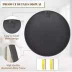Specchio rotondo da bagno con specchio decorativo da trucco a parete per ingresso