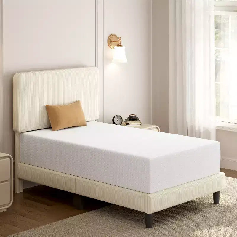Yaheetech 12 Gel Memory Foam Mattress with Green Tea Scent, Cooling Tech, 3 Foam Layers