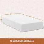 Materasso in memory foam con gel da 30,5 cm al tè verde, tecnologia rinfrescante, 3 strati di schiuma