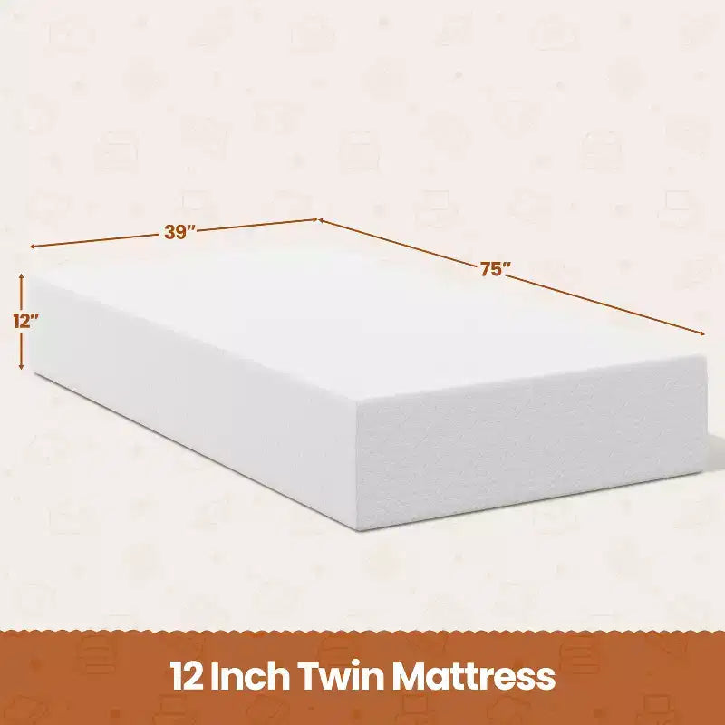 Materasso in memory foam con gel da 30,5 cm al tè verde, tecnologia rinfrescante, 3 strati di schiuma