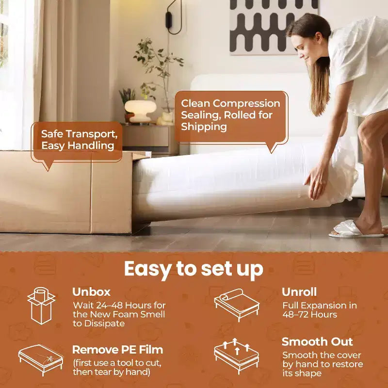 Materasso in memory foam con gel da 30,5 cm al tè verde, tecnologia rinfrescante, 3 strati di schiuma